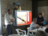 Pierre-Henri B&eacute;guin dans sa causerie